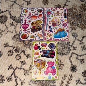 Vintage Lisa Frank Window Clings 3 Sheets